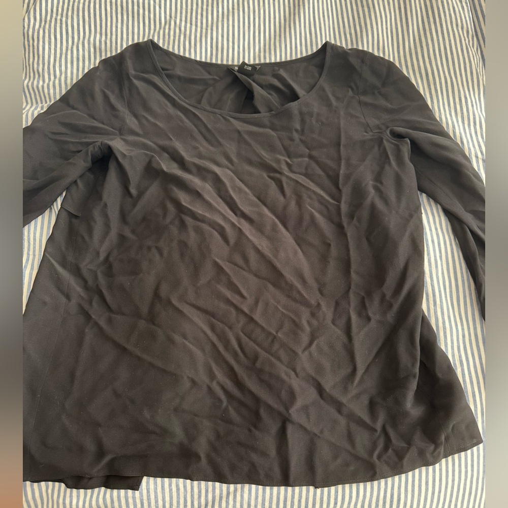 Club Monaco silk top with open back